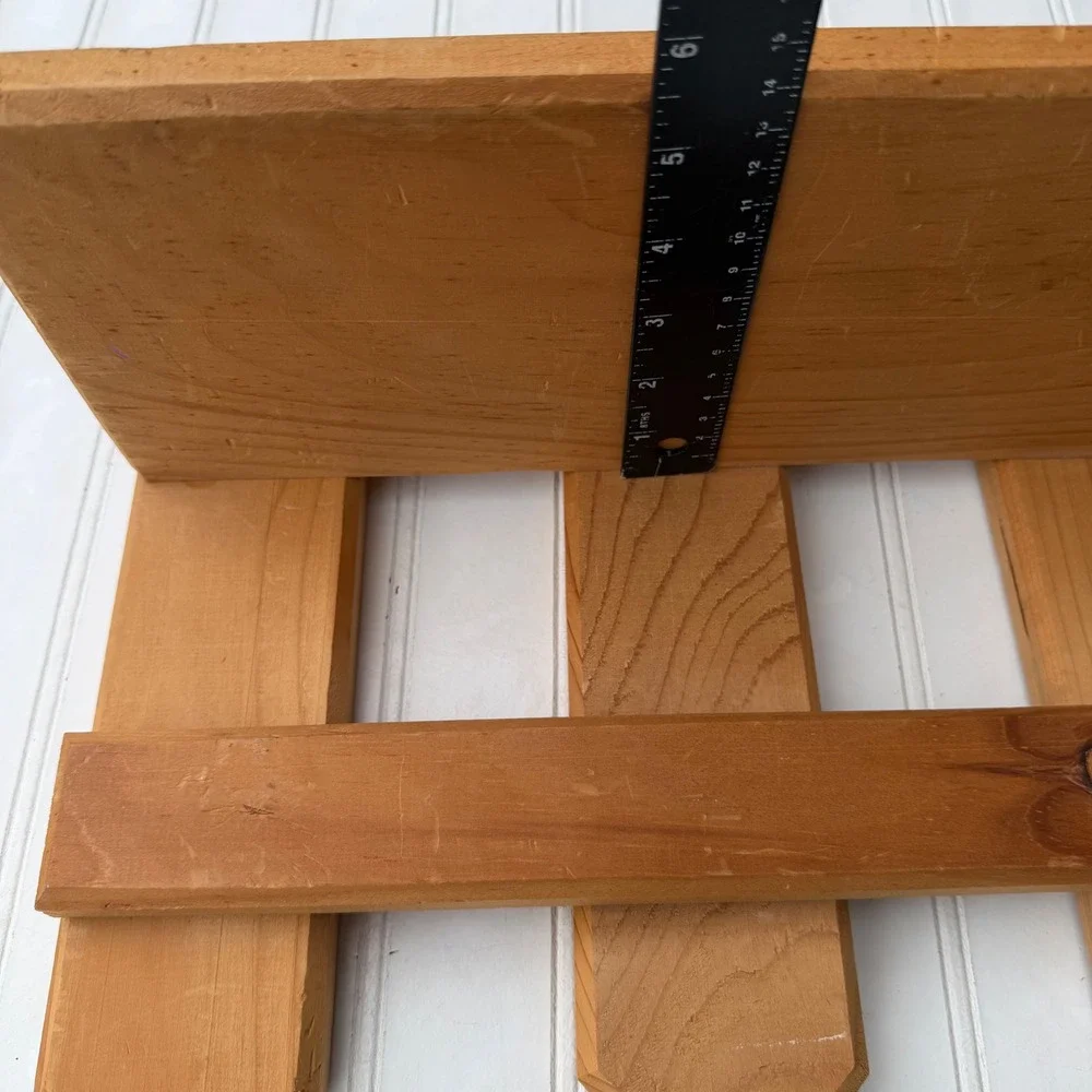 Picket Fence Wooden Wall Shelf Rustic Farmhouse Decor